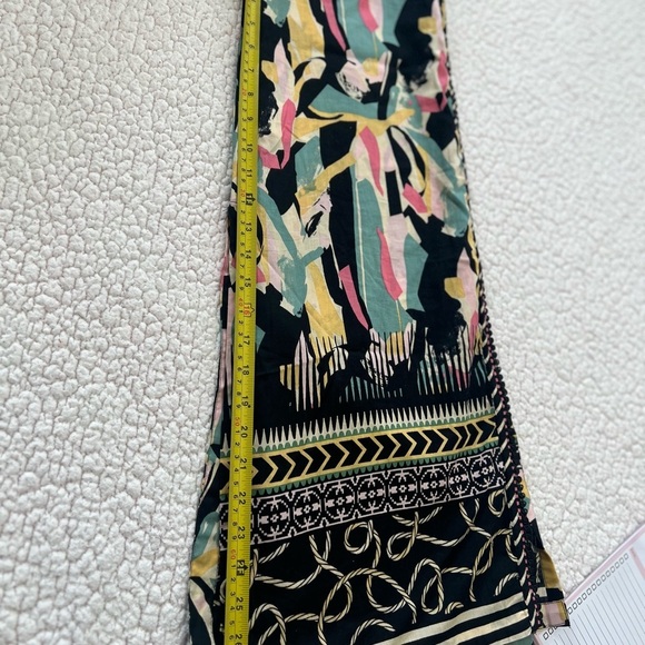 Pink and Green Bell Sleeve Resort Dress - Picture 15 of 16